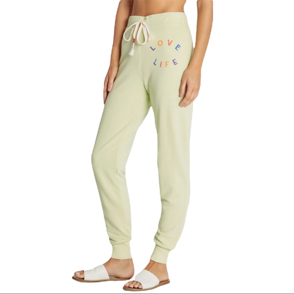 ❌SOLD❌ Wildfox Love Life Jack Joggers in Shadow Lime Green NWT